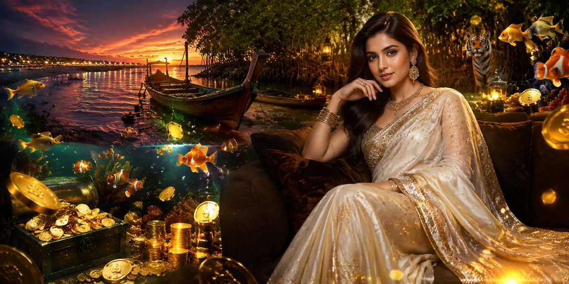 চট্টগ্রামে ফিশিং গেম প্রোমোশন উপভোগ করছেন শাড়ি পরা একজন ব্যবহারকারী